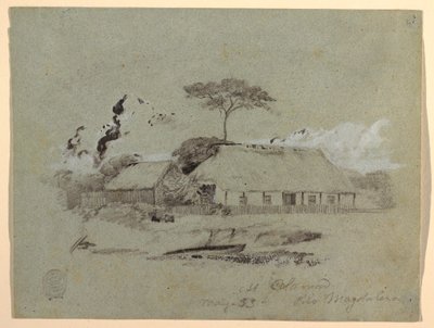House and Shed, Calamar, Colombia by Frederic Edwin Church